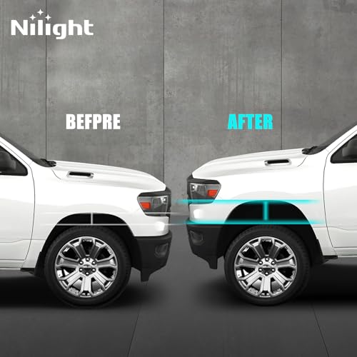 Image of Nilight 1.5 inch Rear Leveling Lift Kit for Ram 1500 2009-2024, Tahoe Suburban Yukon 1500 2000-2020 & Avalanche 1500 2002-2013 2WD /4WD, Suspension Spacer Lift, Raise Rear End