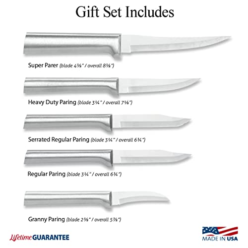 Rada Cutlery Paring Knife Set – 6 Knives With Stainless Steel Blades With Aluminum Handles Made In The Usa #TOP1