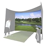 Utilisation intérieure/extérieure : peut être utilisé en toute sécurité à l'intérieur ou à l'extérieur pour des heures de divertissement. Utilisez l'écran d'impact de golf pour profiter d'un golf amusant et réaliste en famille et entre amis ou tout en regardant un film