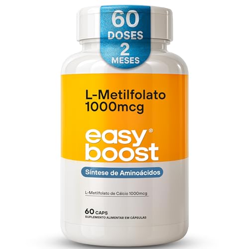 L-metilfolato De Cálcio 1000mcg Easy Boost Ácido Fólico 60cps