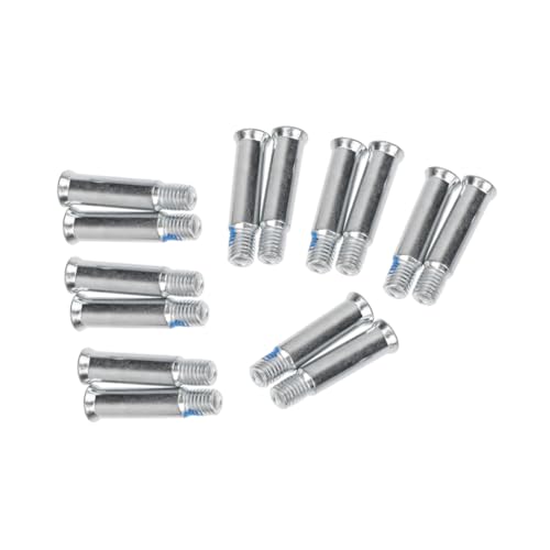 VANZACK 14pcs 35mm Skateboard Hardware Roller Skate Screw Axle Nuts Universal Fit for Roller Skates