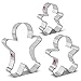Gingerbread Man Cookie Cutters 3-Pc. Set Made in USA by Ann Clark, 2.9