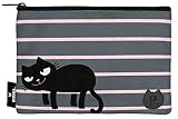 Ed, The Cat Täschchen Stripes | Kosmetiktasche aus Polyester | Für Schminkutensilien, Stifte, Kleinigkeiten und Krims-Krams