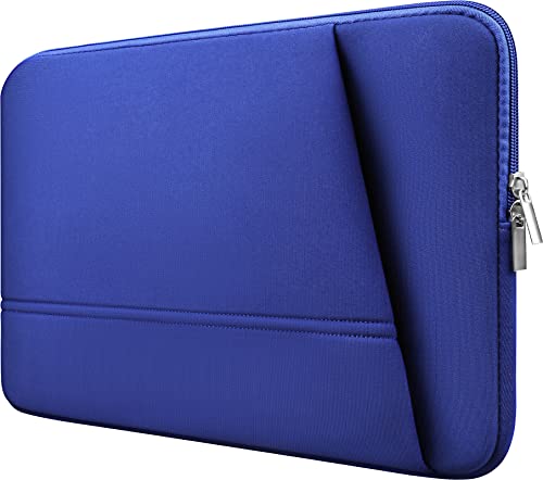 Tednetgo Laptop Sleeve, 15.6 Inch Laptop Case, Durable 15 Inch Hp Laptop Cover, Lenovo Computer Briefcase Carrying Bag Case 16 Inch Neoprene Bag With Pockets For Dell Asus Gifts For Women Men, Blue #TOP5
