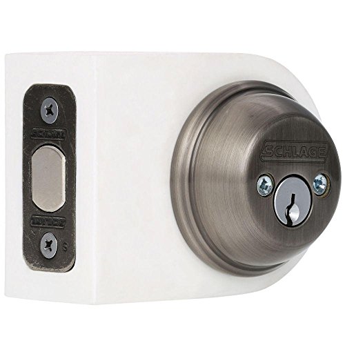 Schlage Lock Co B62N620 Double Cylinder Deadbolt, Pewter #TOP19
