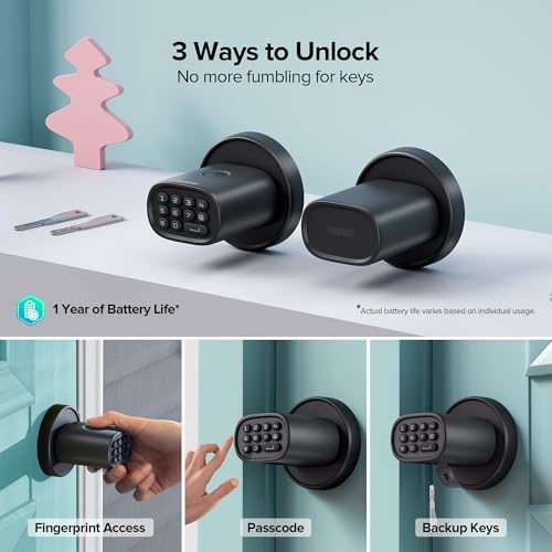 Thorbolt MD1BUS Keyless Entry Door Lock, Fingerprint Door Lock With Keypad Biometric Door Knob thumb #1
