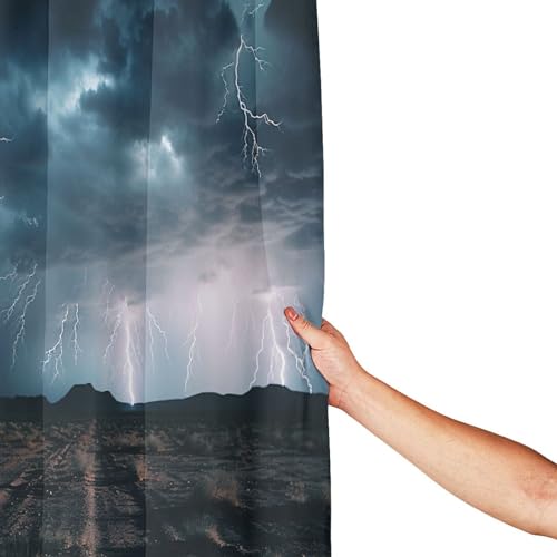 Rideau de douche anti éclaboussures 183x183 cm en microfibre - 4