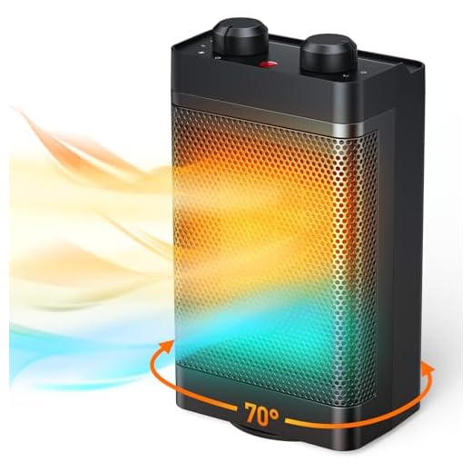 Calefactor Electrico, Mini Calefactor bajo Consumo con 1500W 3 Modos de Eléctrico, 70 ° Oscilante, Calentador de Espacio Silencioso para el Funcionamiento en la Oficina, Sala de Estar, Dormitorio