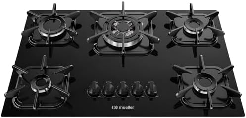Cooktop 5 bocas com Queimador Tripla chama e Acendimento Super Au...