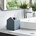 Umbra Casa Cosmetic Tissue Box - Modern and Decorative Tissue Dispenser for Bathroom, Office, Bedroom and More, Slate Blue