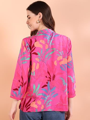 Image of Maaesa Tie-Dye Crepe Loose Fit Shirt
