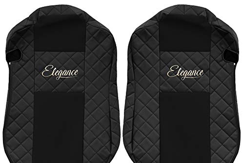 24/7Auto - Fundas de Asiento para Camiones Actros MP4 2011+ (2 Unidades), Color Negro