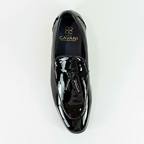 Mens Patent Leather Italian Couture Loafers Moccasin Formal Black Shoes2