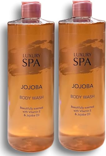 Image of ark future Luxury Spa - Lidl By Deluxe | Jojoba - Body Wash, Shower Gel | with Vitamin E & Jojoba Oil, Beautifully Scented | 500mL Each