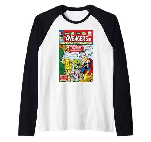 T-shirt Marvel Avengers finition raglan supérieure et graphisme rétro