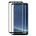 Produktbild [2 Stück] Hepooya Panzerglas für Samsung Galaxy S8 Schutzfolie [Vollständige Abdeckung], Displayschutzfolie für Samsung S8, 9H Härtegrad, Full HD, Anti-Kratzen, Einfaches Anbringen (Schwarz)