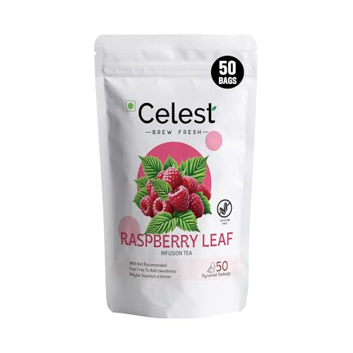 Image of Celest Raspberry Leaf Tea | Red Raspberry Leaf Tea - 50 Teabags