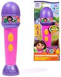 Dora   Micro À Fonctions De La Forêt Tropicale   Micro Musique 18 Cm   4 Chansons & 9 Sons   Bilingue Français Anglais   Dessin Animé Jouet Maison De Poupée   Jouet Enfant 3 Ans Et +