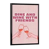 artboxONE Poster mit schwarzem Rahmen 18x13 cm Typografie 