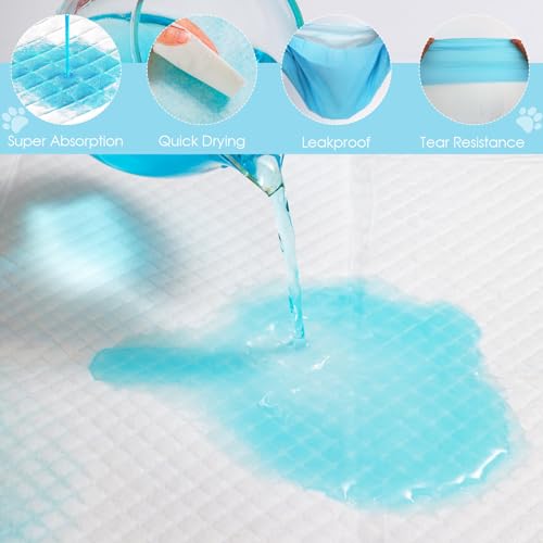 Otauoaea Hundetrainingspads 100 Stück, 33x45cm Einweg PIPI-Matten für Welpen & Kleine Hunde, 5-lagige Auslaufsichere & Schnell Trocknende Unterlage für Welpentraining, Käfig, Auto und Zuhause