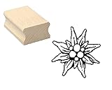 Stempel Edelweiß - Motivstempel aus Buchenholz