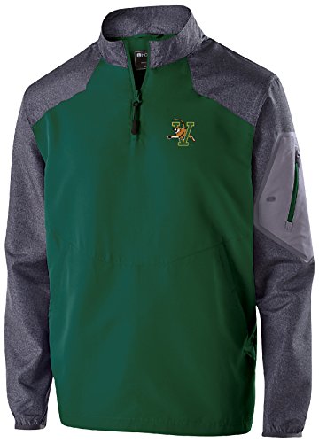 NCAA Vermont Catamounts Men's Raider Pullover, Small, Carbon Print/Forest