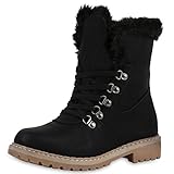  Elara Mujer Biker Boots  Acogedor Worker Botines  cálido Forrado  Chunkyrayan, Color Negro, Talla 39