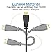 HDMI Cable 6ft HDMI Cord with 24K Gold-plated, 90 Degree HDMI Adapter & Cable Ties, HDMI 2.0 Cable High Speed for Ethernet, PS4, 1080P, Xbox One, 3D, PC-4 Pack by PERLESMITH