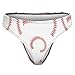 XUTSAKDCJ Women's Fashion No Show Thong Comfortable Water Baseball Panties Workout Yoga Gym Seamless Thongs