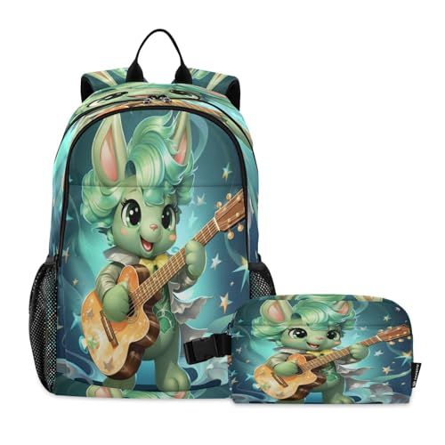 Sac à dos guitare licorne léger pour éviter le mal de dos avec sac repas étanche