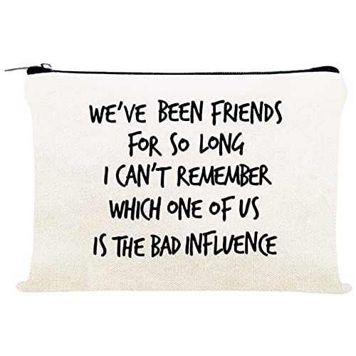 Kimoli Friend Gifts for Women Friendship Gift for Girls Friends Birthday Gifts Female Funny Makeup Bag Cute Cosmetic Bag (Style-B)