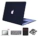 Se7enline Macbook Air Case Cover 5 in 1 Bundle Soft-Touch Plastic Hard Case Cover for Macbook Air 13.3" A1369/A1466 Sleeve Bag,Silicone Keyboard Protector, LCD Screen Protector,Dust plug, Black