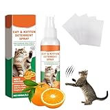 QEEROYO Spray Anti Griffure Chat, Spray D'entraînement Chat, Protecteur de Meubles Contre ...