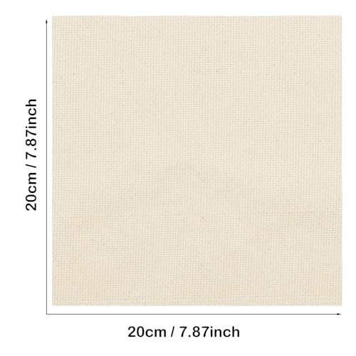 Image of Punch Needle Monk Cloth, Punch Needle Fabric, Embroidery Fabric for Sewing Embroidery Art Crafts Favors, 10 PCS, 7.87 x 7.87 Inch