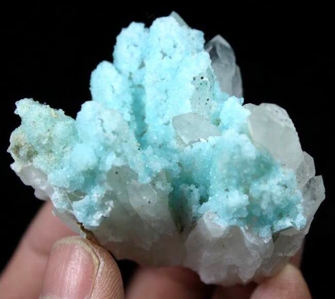 Amazon.co.jp: 95g フレッシュ ブルー ヘミモルファイト クォーツ 標本