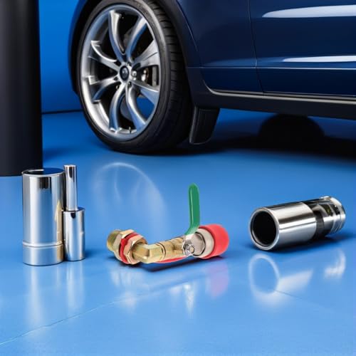 Válvula de codo para tanque de camión para limpiar cabinas 6