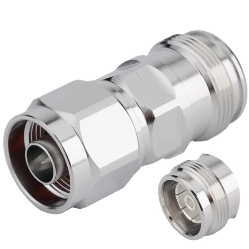 Adaptador conector Mini Din hembra 4.3-10 a N macho miniatura 1