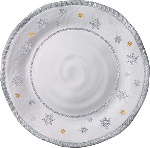 Plato cargador de melamina Merritt Snowflake Dreams miniatura 1