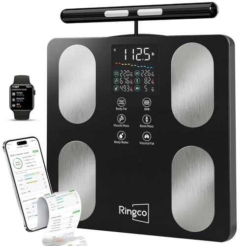 Ringco Body Pod Scale, Smart Scale with BMI Body Fat Muscle Mass,...