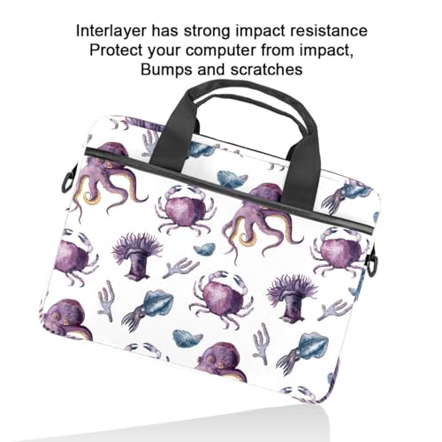 Sac à bandoulière pour ordinateur multicolore à faune marine - 6
