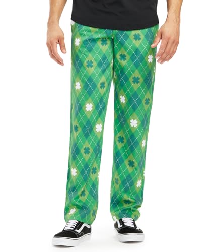 Pantalon de coupe classique pour homme Tipsy Elves imprimé ultra doux et coloré