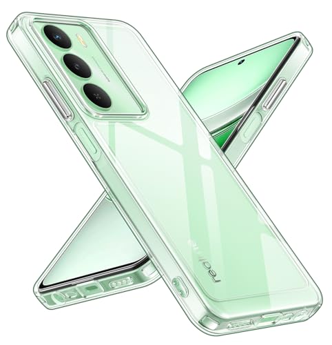ivoler Anti-Amarillo Clara Funda para Realme 14X 5G / Realme C73 / Realme C71, [Protección Militar] Carcasa Bumper Teléfono Antigolpes Transparente Anti-arañazos Silicona PC Duro Case