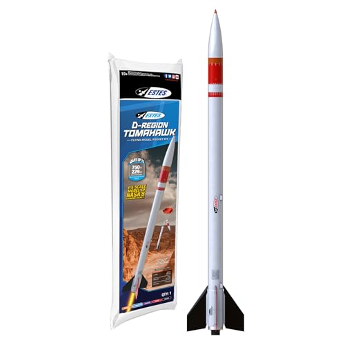 Estes 2037 D-Region Tomahawk Model Rocket Kit, Intermediate Replica Flying-Rocket-Model Kit for Ages 10+