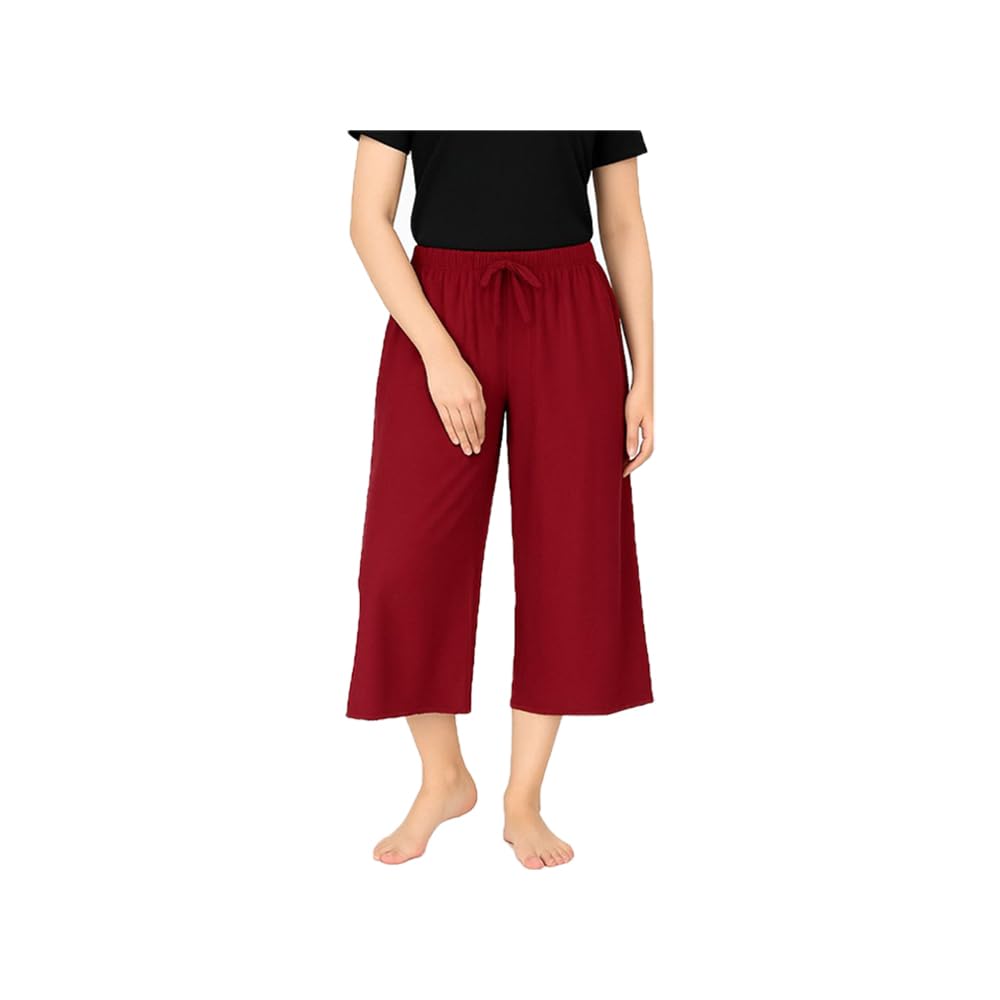 Women's Casual Regular Wear Cotton Loosefit Capri For Girls Single Pack-picture-46