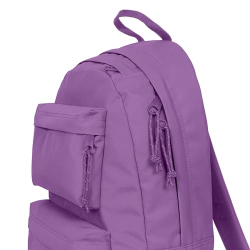Image of EASTPAK Padded Double - 24L Squared Backpack with Dual Front Pockets, 13 inch Laptop Sleeve, Bottle Holder & Padded Straps, Orchid Purple