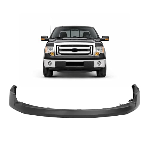 ALMULOO Front Bumper Upper Cover Compatible with 2009-2014 Ford F-150 For Models Without Wheel Opening Molding Direct Replace for 9L3Z17D957APTM DL3Z17D957APTM FO1000645 4PCS Black