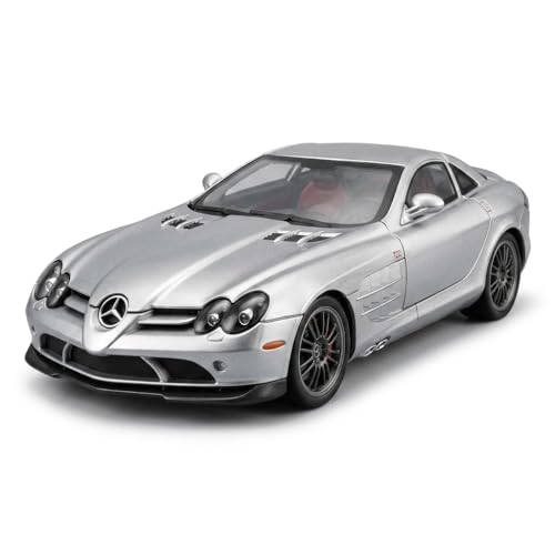 Image of 1:24 Scale Mercedes-Benz SLR 722S Diecast Metal Car Model with Openable Doors & Bonnet, Light & Sound, Detailed Interior, Collectible Sports Car Toy for Kids & Adults (20 cm)