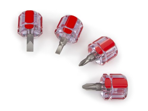 TEKTON 28071 Mini Stubby Pro Screwdriver Set, 4-Piece