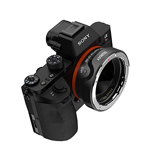 Geordgy Ef/Ef-S Lens Mount Adapter Compatible With Canon Ef/Ef-S Lens For Sony E Mount Mirrorless Cameras Series A9 A7R4 A7R3 A7R2 A7M3 A7M2 A7R A7S2 A7S A7, Auto-Focus Lens Converters Ring #TOP6
