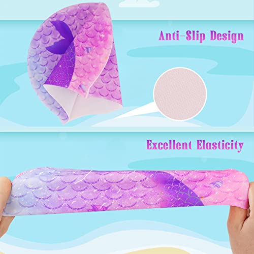 Tcjj Kids Swim Cap With Swimming Goggles And Swim Bag For Girls Boys(Age 3-15), Silicone Waterproof Swimming And Bathing Caps For Long And Short Hair Child Toddler Teens (Age 3-8, Mermaid) #TOP3